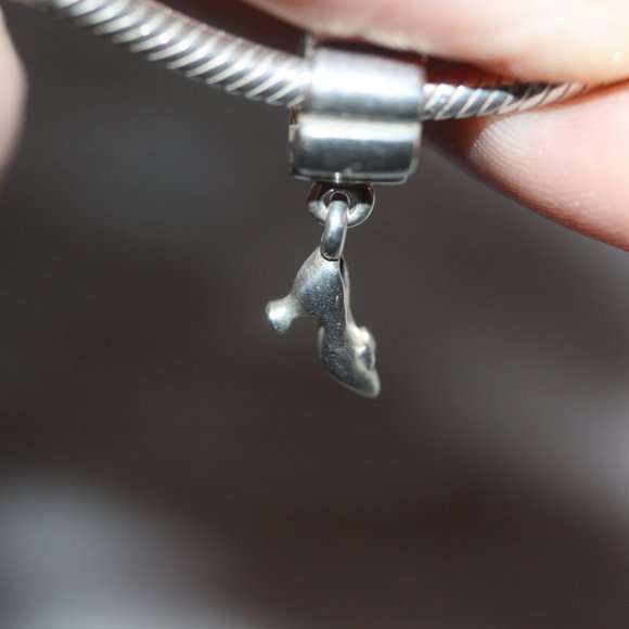 PANDORA Stiletto High Heel Dangle Sterling Charm - Picture 3 of 3